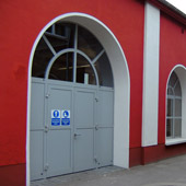 Metalltür im Gewerbebereich